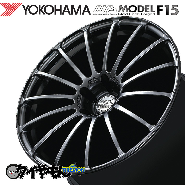 鍛造 ヨコハマ AVS モデル F15 MODEL For Euro 18インチ 5H112 8J +42 1本 ホイール PB 軽量_画像1