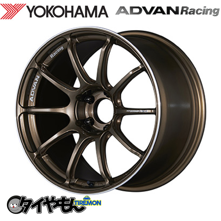 ヨコハマ アドバンレーシング RS3 18インチ 5H114.3 9.5J +35 4本セット ホイール UBR 軽量 ADVAN Racing_画像1