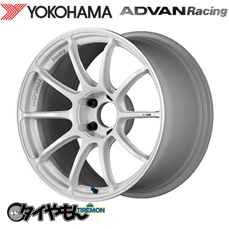 ヨコハマ アドバンレーシング RS3 18インチ 5H100 8.5J +47 2本セット ホイール WMR 軽量 ADVAN Racing_画像1