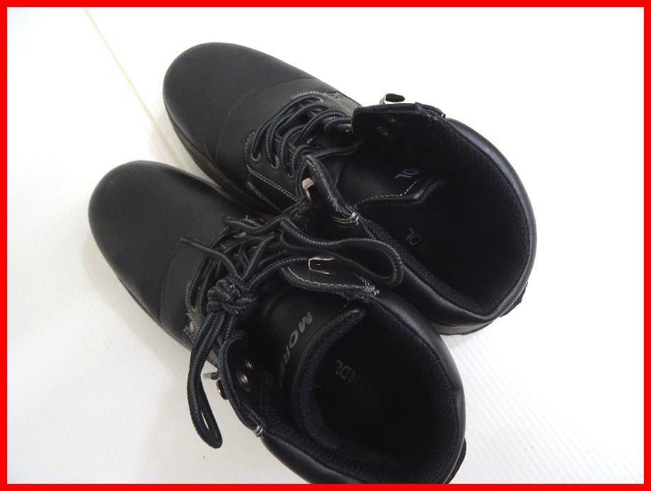 2302*SD-644*MORENDL боты Work ботинки черный × серый 27.0cm передний и задний (до и после) водонепроницаемый мужской обувь б/у *
