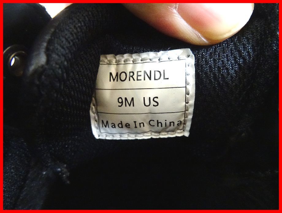 2302*SD-644*MORENDL боты Work ботинки черный × серый 27.0cm передний и задний (до и после) водонепроницаемый мужской обувь б/у *