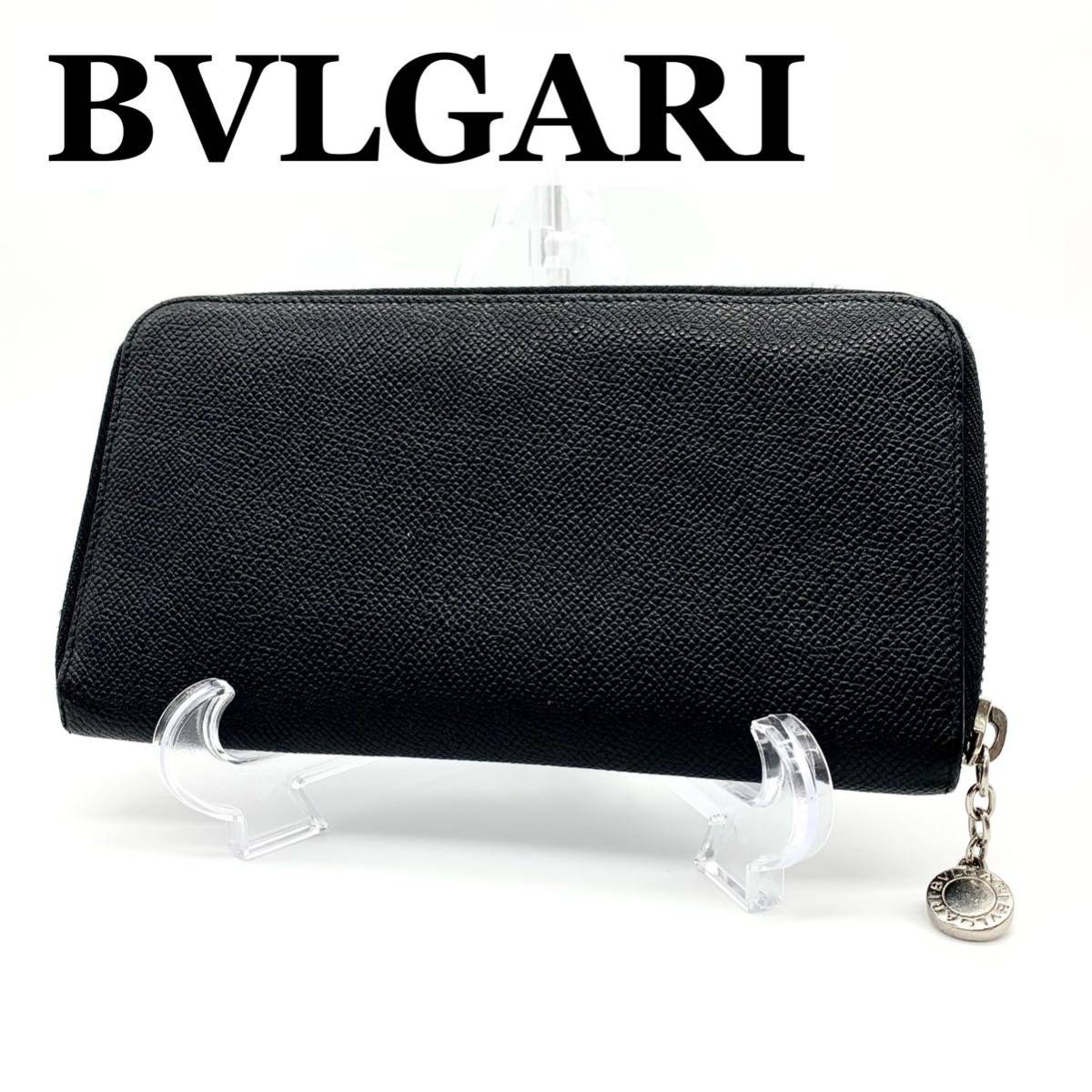 美品 BVLGARI ジップウォレット ロゴマニア 247-