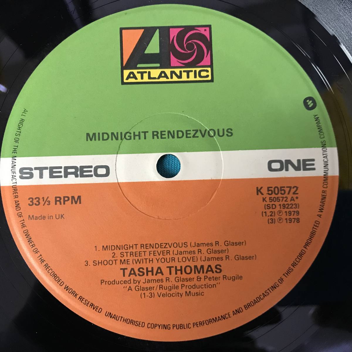 LP●Tasha Thomas / Midnight Rendezvous UKオリジナル盤K 50572_画像3