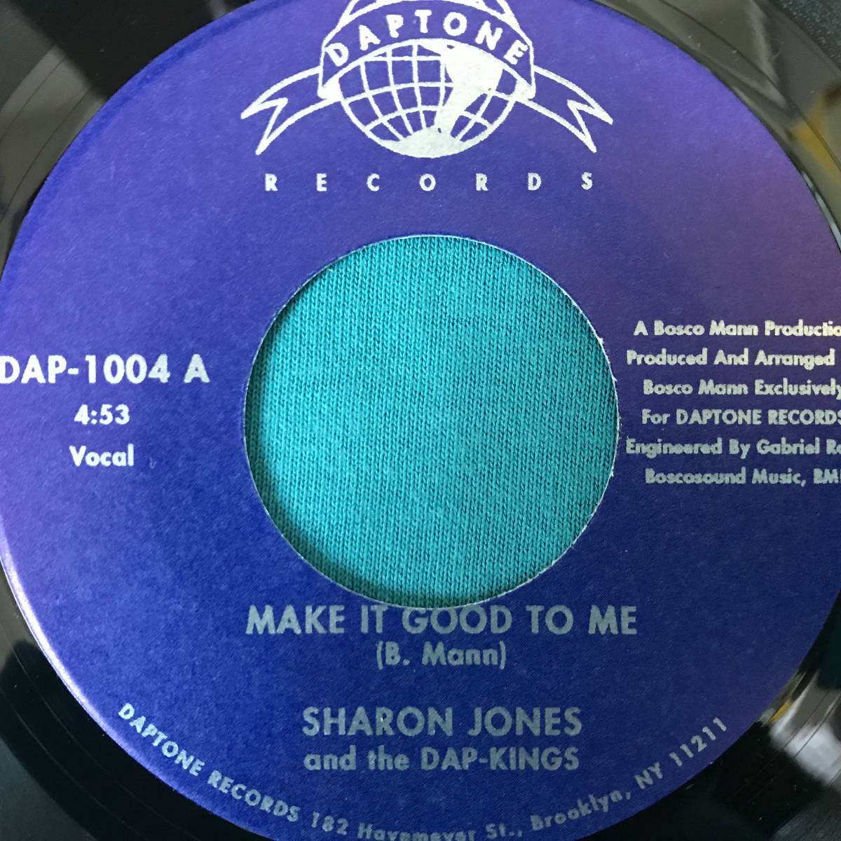 7”●Sharon Jones And The Dap-Kings/ The Dap-Kings Featuring Bosco Mann / Make It Good To Me / Casella Walk US盤DAP-1004_画像1