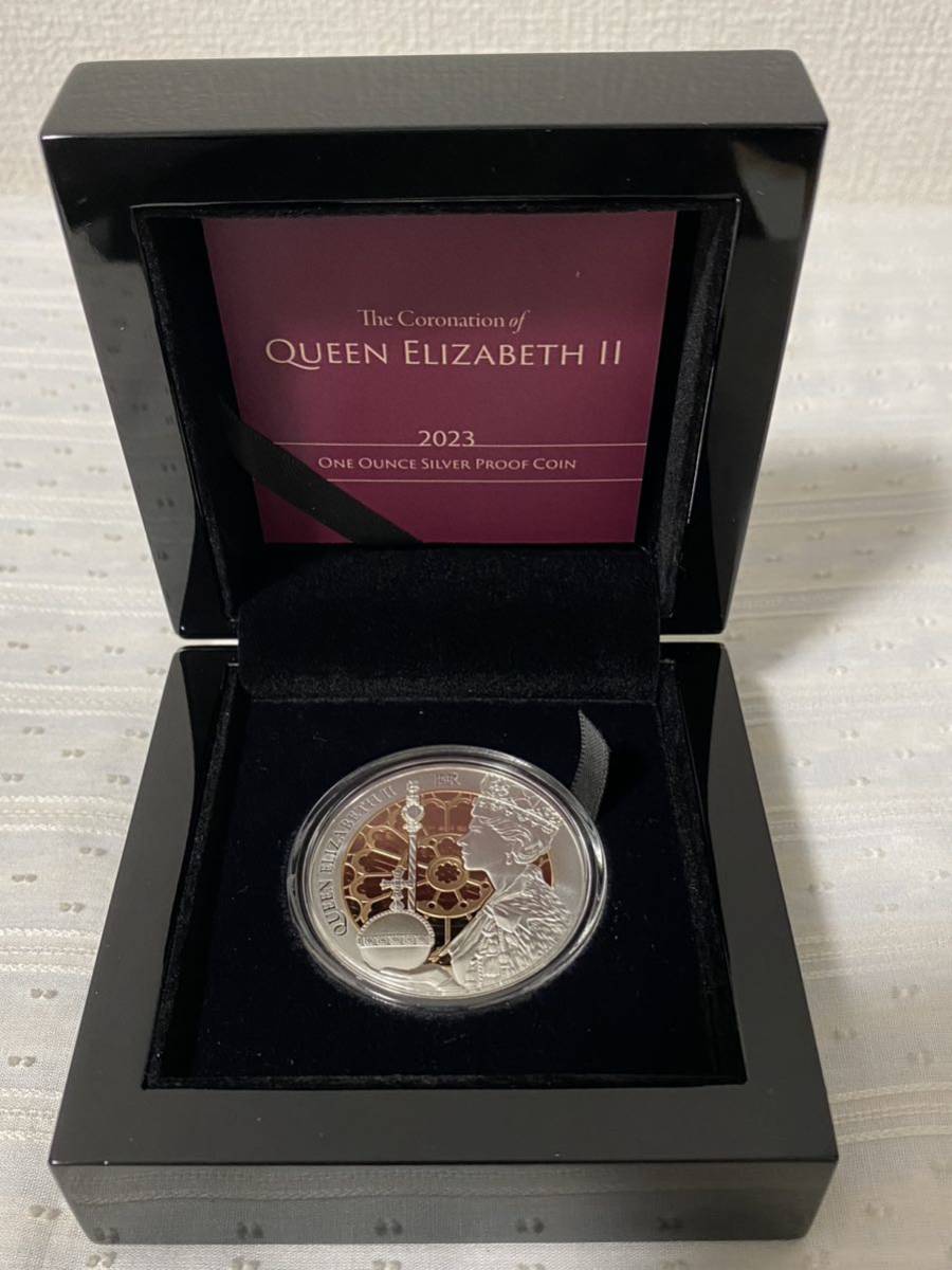 2023　トケラウ　エリザベス女王　戴冠式　70周年記念　ローズゴールドメッキ　1オンス　銀貨　コイン　コロネーション_画像5