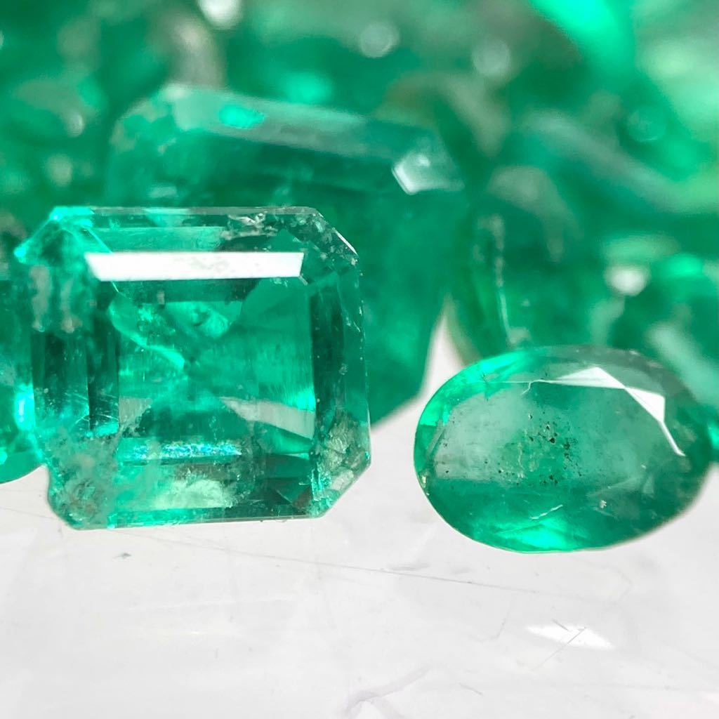 天然エメラルドおまとめ 20ct ルース 裸石 宝石 ジュエリー jewelry emerald beryl ベリル 緑玉 DD5 ① f