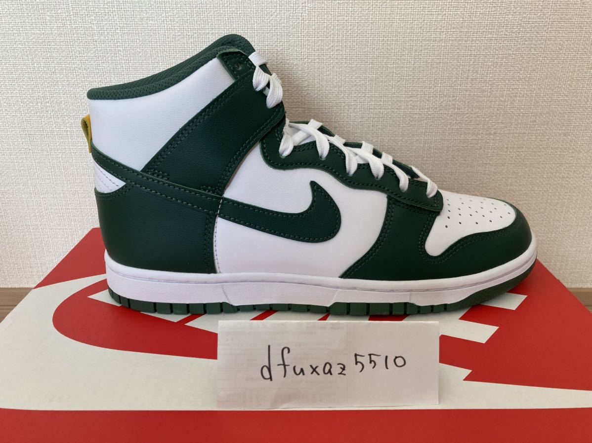 国内正規品 26.5cm 黒タグ Nike Dunk High Noble Green ナイキ ダンク ハイ ノーブルグリーン 緑 チームグリーン セルティック_画像4