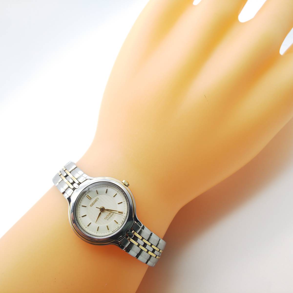 経典 送料無料【電池交換済】 セイコー SEIKO エクセリーヌ EXCELINE エクセリーヌ