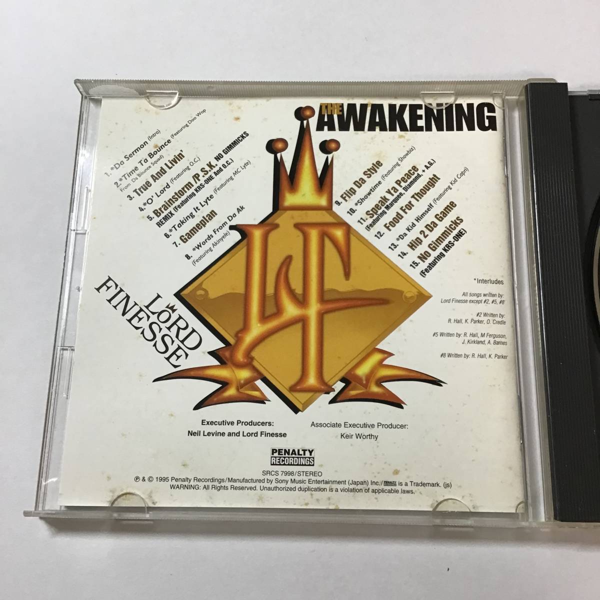 国内初盤 帯付き 歌詞対訳付き【Lord Finesse】『The Awakening』D.I.T.C. ラップCD多数出品の画像4