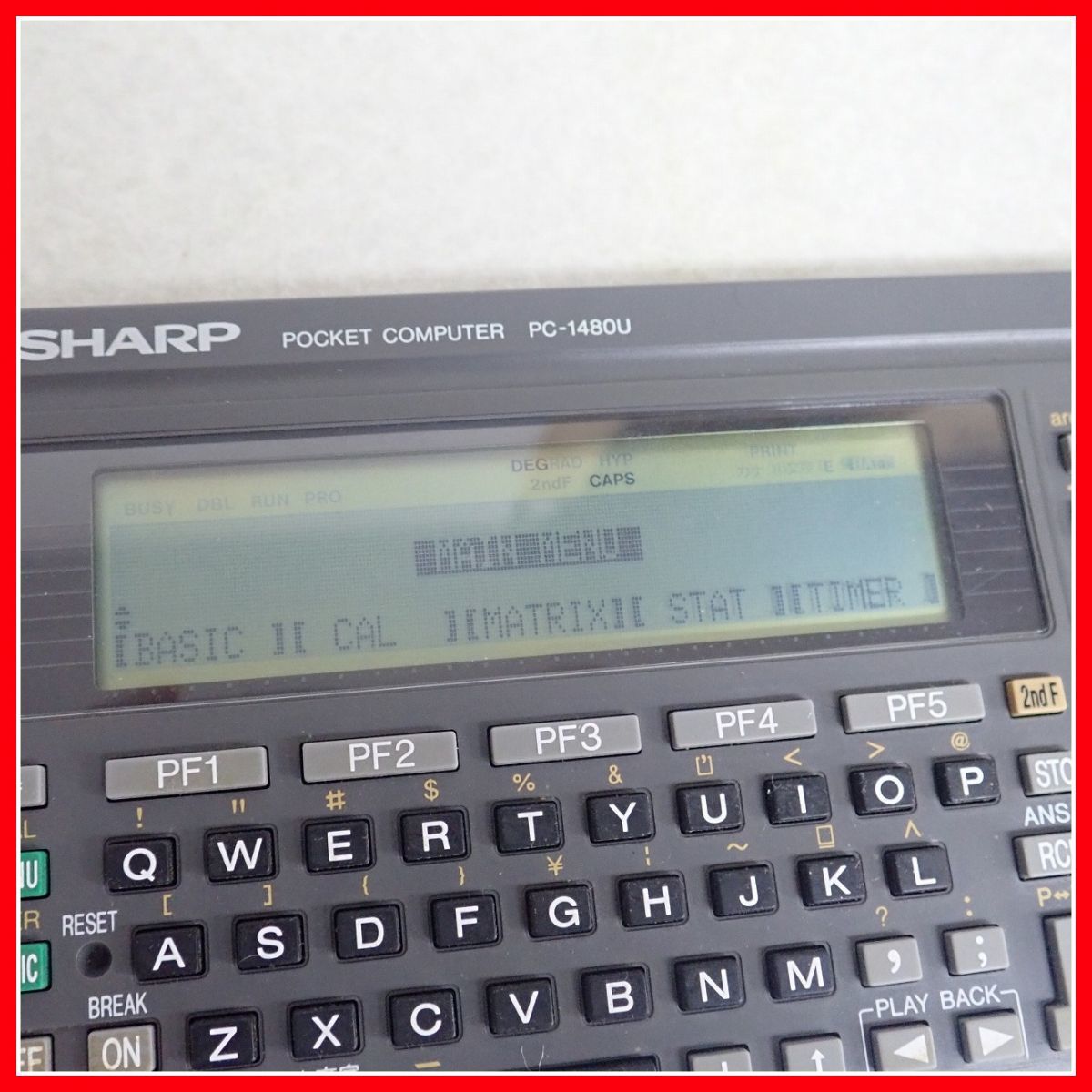 *SHARP pocket computer PC-1480U pocket computer sharp electrification only verification [10