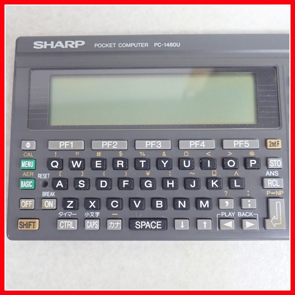 *SHARP pocket computer PC-1480U pocket computer sharp electrification only verification [10