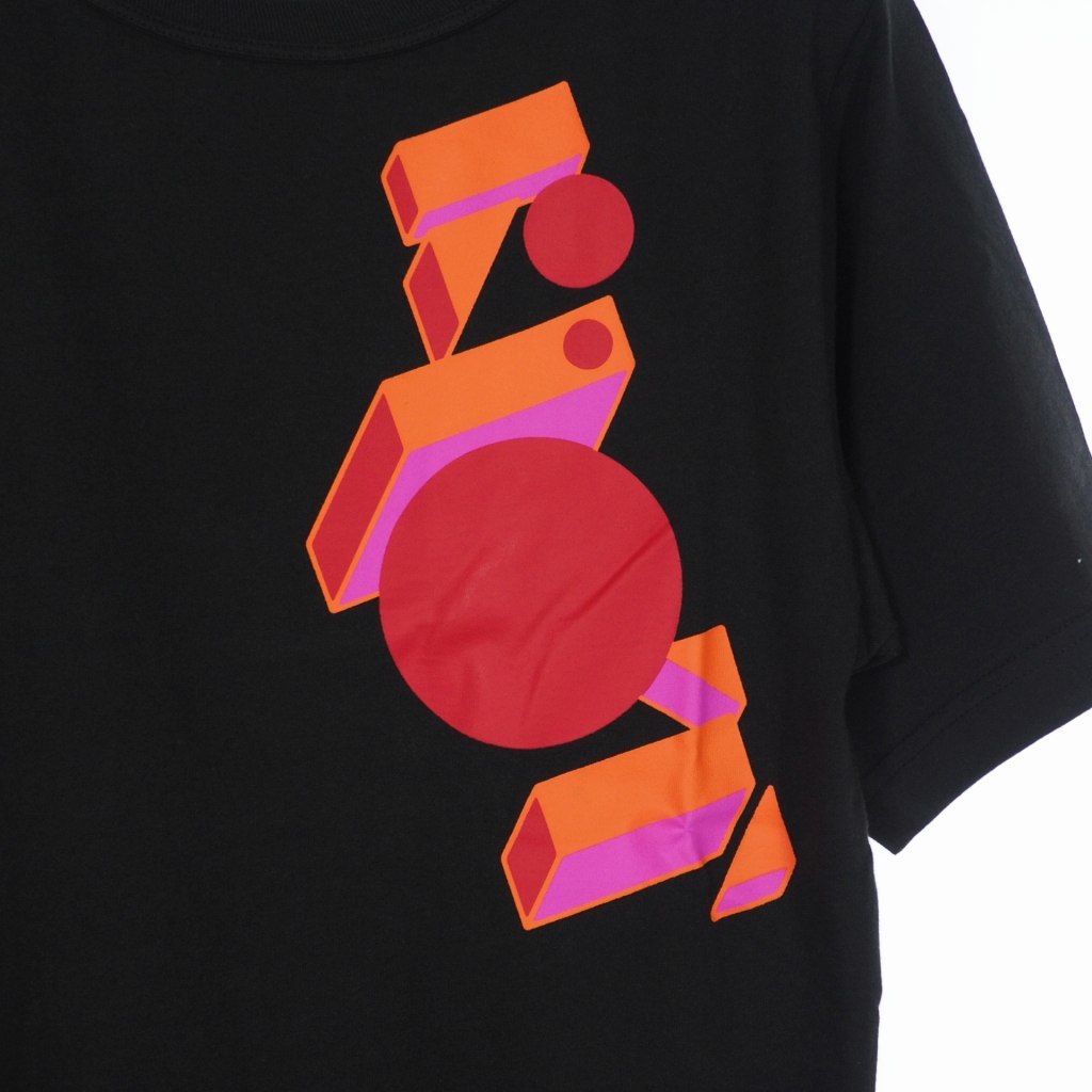 ライオットファセッタズム RIOT FACETASM 21AW (U)GEOMETRIC LOGO TEE プリント Tシャツ 半袖 カットソー M 黒 ブラック RF21FW-TEE-U05 メ_画像3