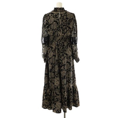 メーカー直送】 ハイネック ワンピース Dress Long-sleeve Floral