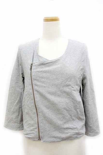  azur bai Moussy AZUL by moussy rider's jacket outer thin plain simple long sleeve S gray ash /BB lady's 