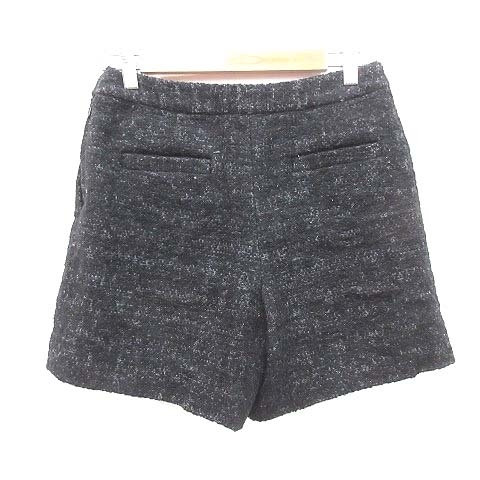  Ships SHIPS short pants tweed nappy total pattern alpaca .38 black black /CT