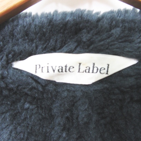 プライベートレーベル Private label フェイクムートンコート M ブラック af1124 レディース_画像6