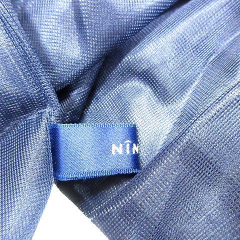  Nimes NIMES юбка в складку колено длина вязаный окантовка серый /AU женский 