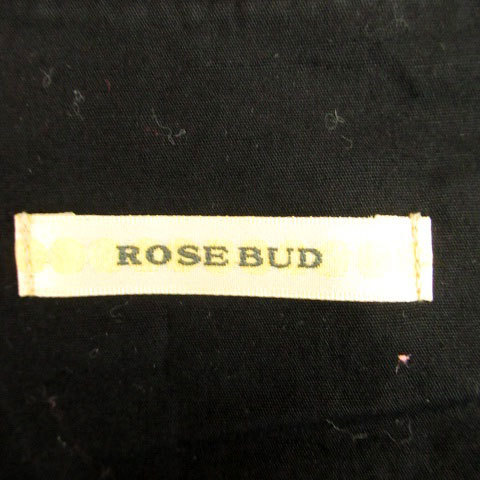  Rose Bud ROSE BUD tweed cardigan round neck spangled multicolor black black /HO61 lady's 
