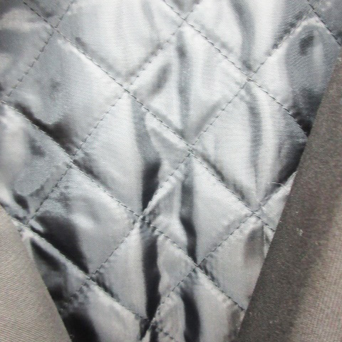  Morgan MORGAN trench coat spring coat long height liner attaching 36 black black /YM23 lady's 