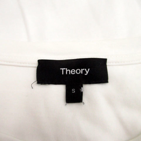 セオリー theory Tシャツ カットソー 七分袖 ラウンドネック 無地 S ホワイト 白 /MS10 メンズ_画像5