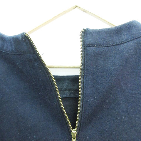  van yard storm BARNYARDSTORM cut and sewn 7 minute sleeve round neck thick wool 0 navy navy blue /YM19 lady's 