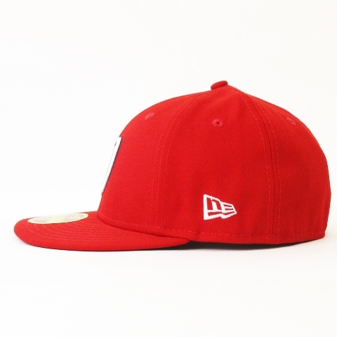 ニューエラ NEW ERA 美品 59FIFTY LOW PROFILE LP MLB W ワシントン・ナショナルズ キャップ 赤 レッド 7 1/8 56.8cm 帽子 メンズ_画像3