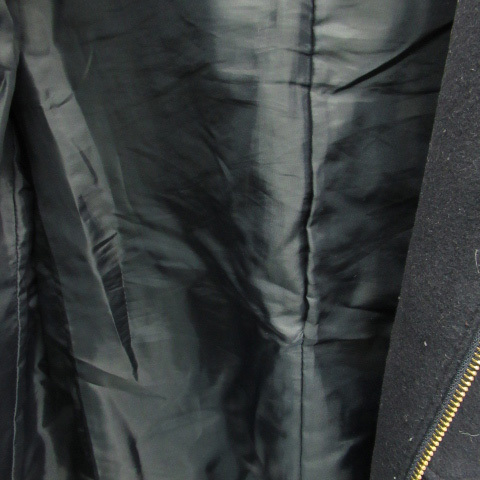 エージーバイアクアガール AG by aquagirl コート ショート丈 フード付き S 紺 ネイビー /SM52 レディース_画像3