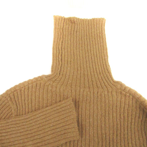  Comme Ca Du Mode COMME CA DU MODE knitted sweater ta-toru neck long sleeve moheyaM tea color Brown /HO50 lady's 