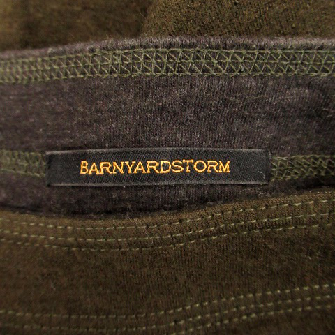  van yard storm BARNYARDSTORM cut and sewn round neck long sleeve plain wool oversize 0 khaki /HO9 lady's 
