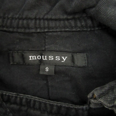  Moussy moussy тренчкот весеннее пальто короткий ремень имеется S чёрный черный /HO28 женский 