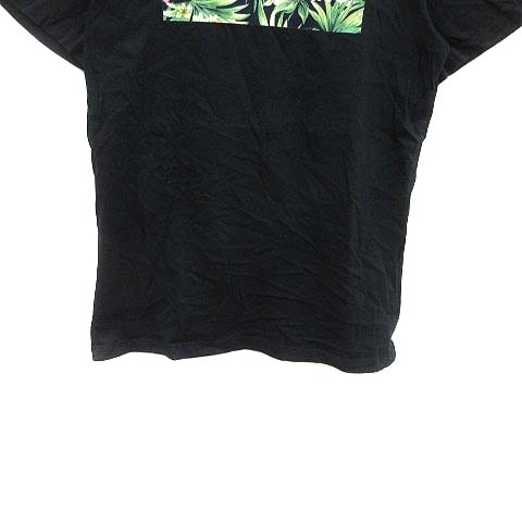 ゲス GUESS Tシャツ カットソー クルーネック ロゴプリント 半袖 S 黒 ブラック /YK メンズ_画像3