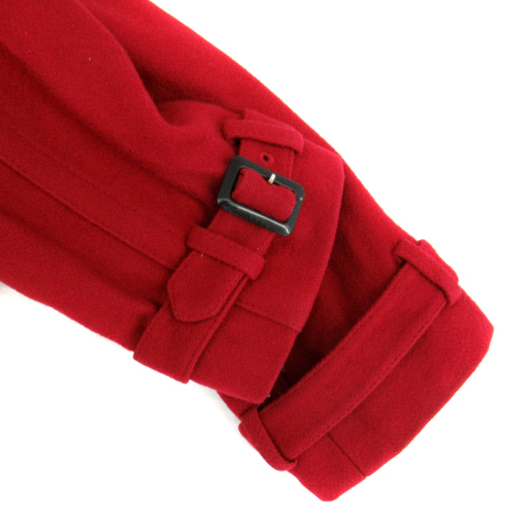  Morgan MORGAN открытый цвет пальто длинный длина одноцветный шерсть 38 красный красный /SY6 женский 