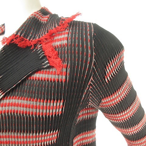 イッセイミヤケ ISSEY MIYAKE フリンジ プリーツ ジャケット