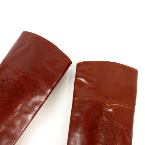 タニノクリスチー TANINO CRISCI ブーツ ロングブーツ レザー イタリア製 ハンドメイド ブラウン 茶 35.5_画像9