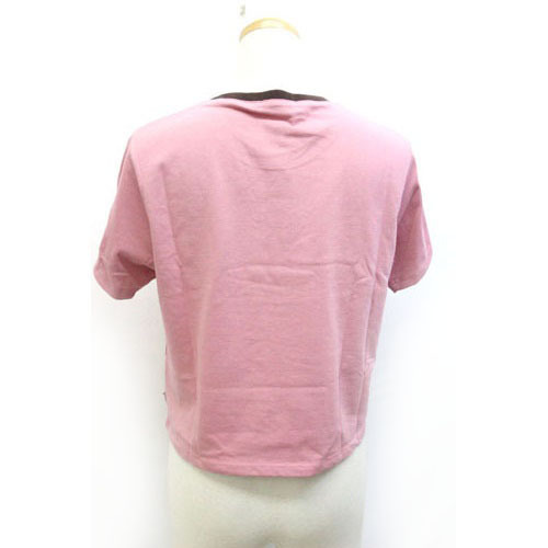  unused goods sorutsuSALTS T-shirt cut and sewn britain character Logo short sleeves M pink /Z lady's 