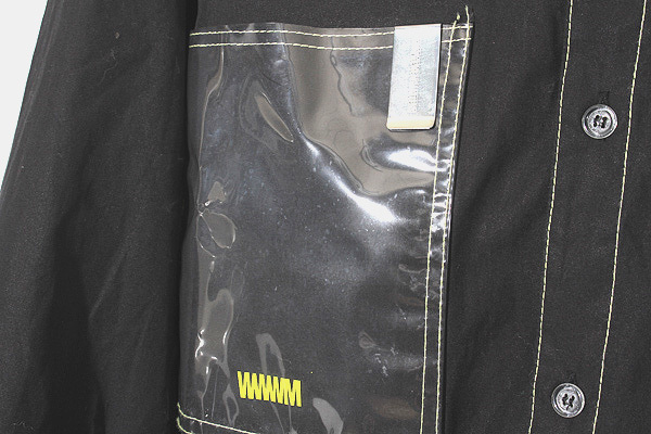 WHATWEWEARMATTERS ワットウィーウェアマターズ WWWM Patch Pocket Asymmetric Shirt パッチポケット アシンメトリーシャツ 長袖シャツ XLの画像4