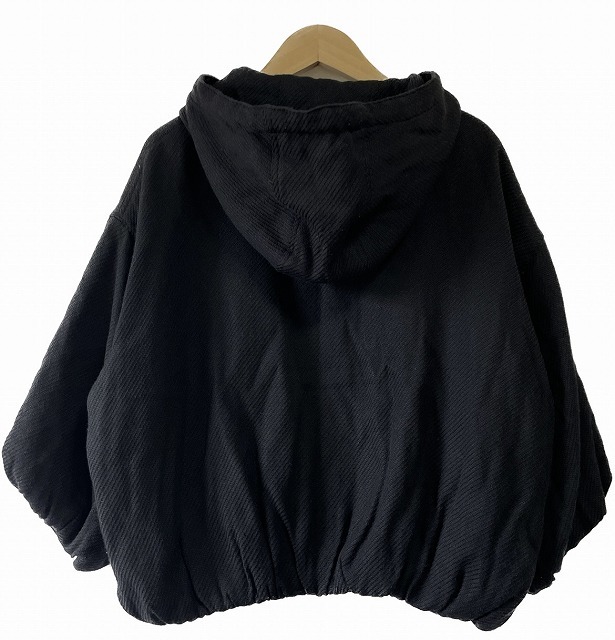  KariAng KariAng Parker puff sleeve outer plain wool S black black /AG lady's 