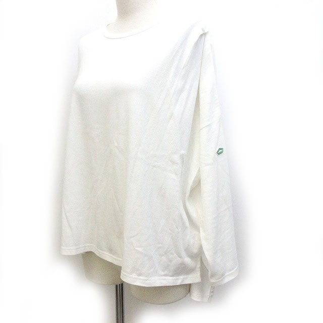 フラボア FRAPBOIS Tシャツ カットソー ワイドシルエット 長袖 1 白 ホワイト /Z レディース_画像3