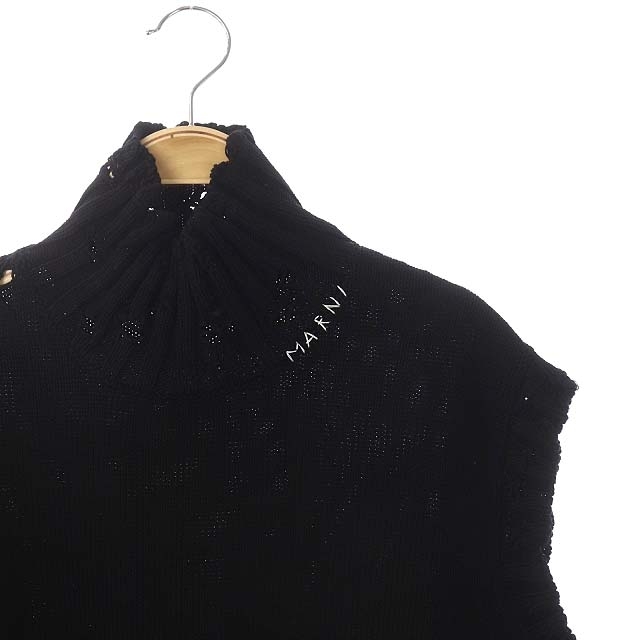 未使用品 マルニ 22AW コットンベスト ニット カットソー ハイネック