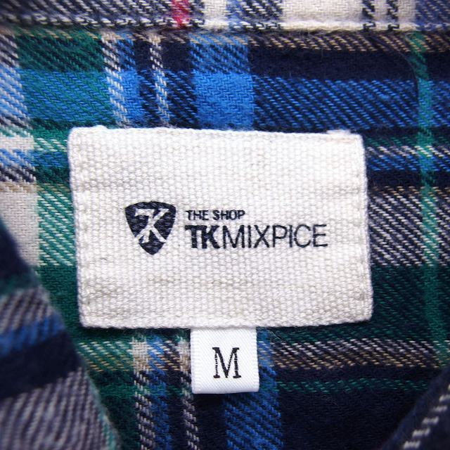 ティーケーミクスパイス タケオキクチ THE SHOP TK MIXPICE シャツ カジュアルシャツ ステンカラー コットン 綿 チェック 長袖_画像3