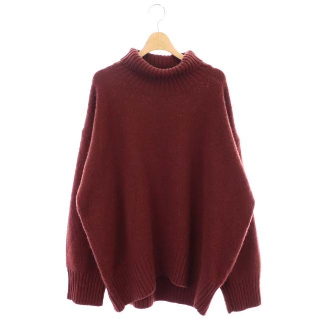 カネッサ L'Appartement取り扱い Cashemere T/N KNIT ニット セーター タートルネック 長袖 カシミヤ 2 茶 ブラウン