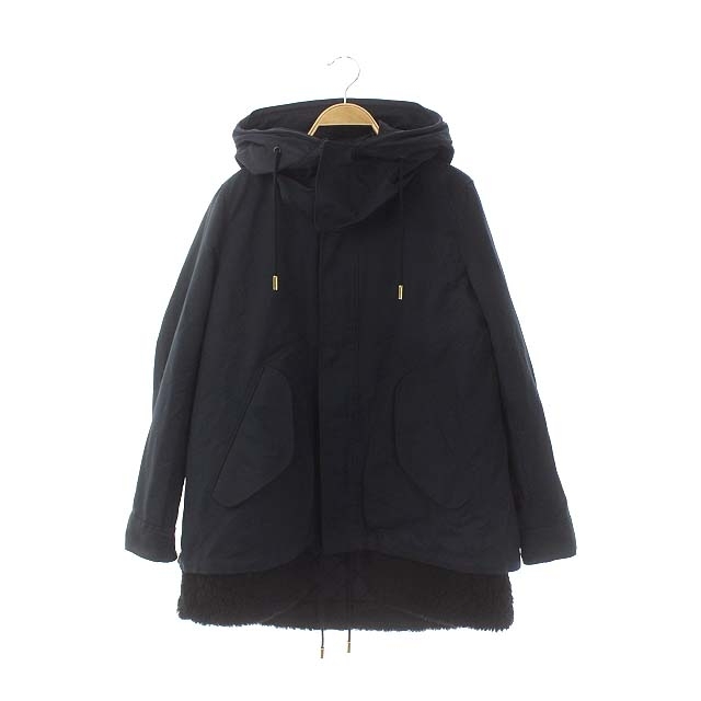 ☆美品☆THE RERACS ザ・リラクス ショートモッズコート 黒 38 M