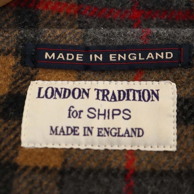 シップス SHIPS × ロンドントラディション LONDON TRADITION ダッフルコート トグルボタン アウター M ブラウン /ZA ■OS レディース_画像3