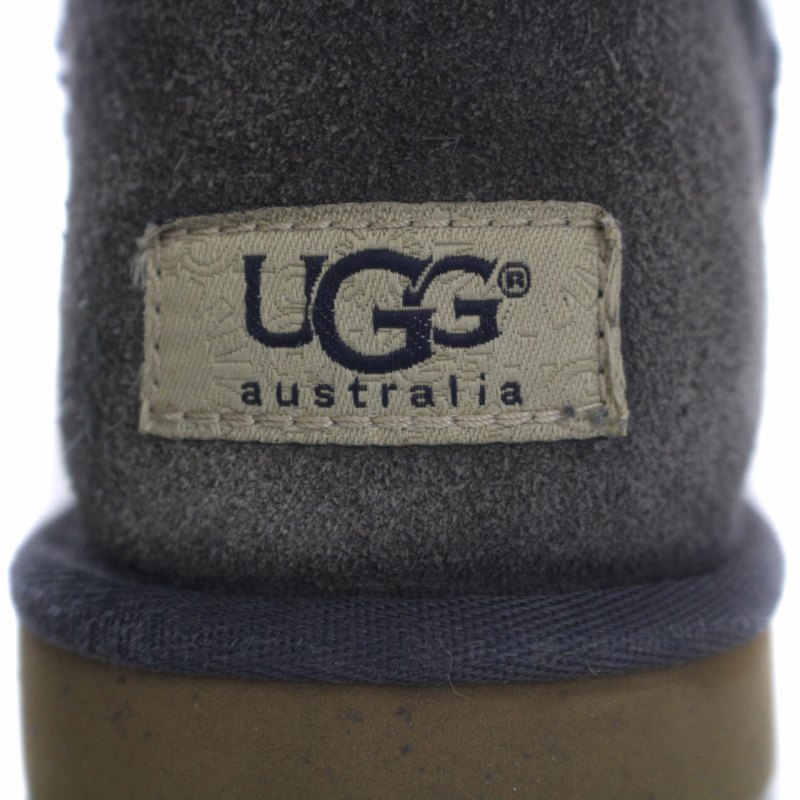 アグ オーストラリア UGG australia CLASSIC SHORT 2 ムートンブーツ ショートブーツ スエード US5 22cm 紺 レディース_画像4