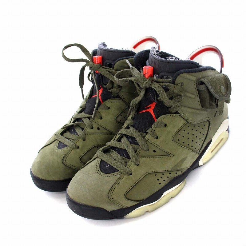 最安値 Travis Scott×Nike AJ6 Retro Medium Olive - printwise.ie