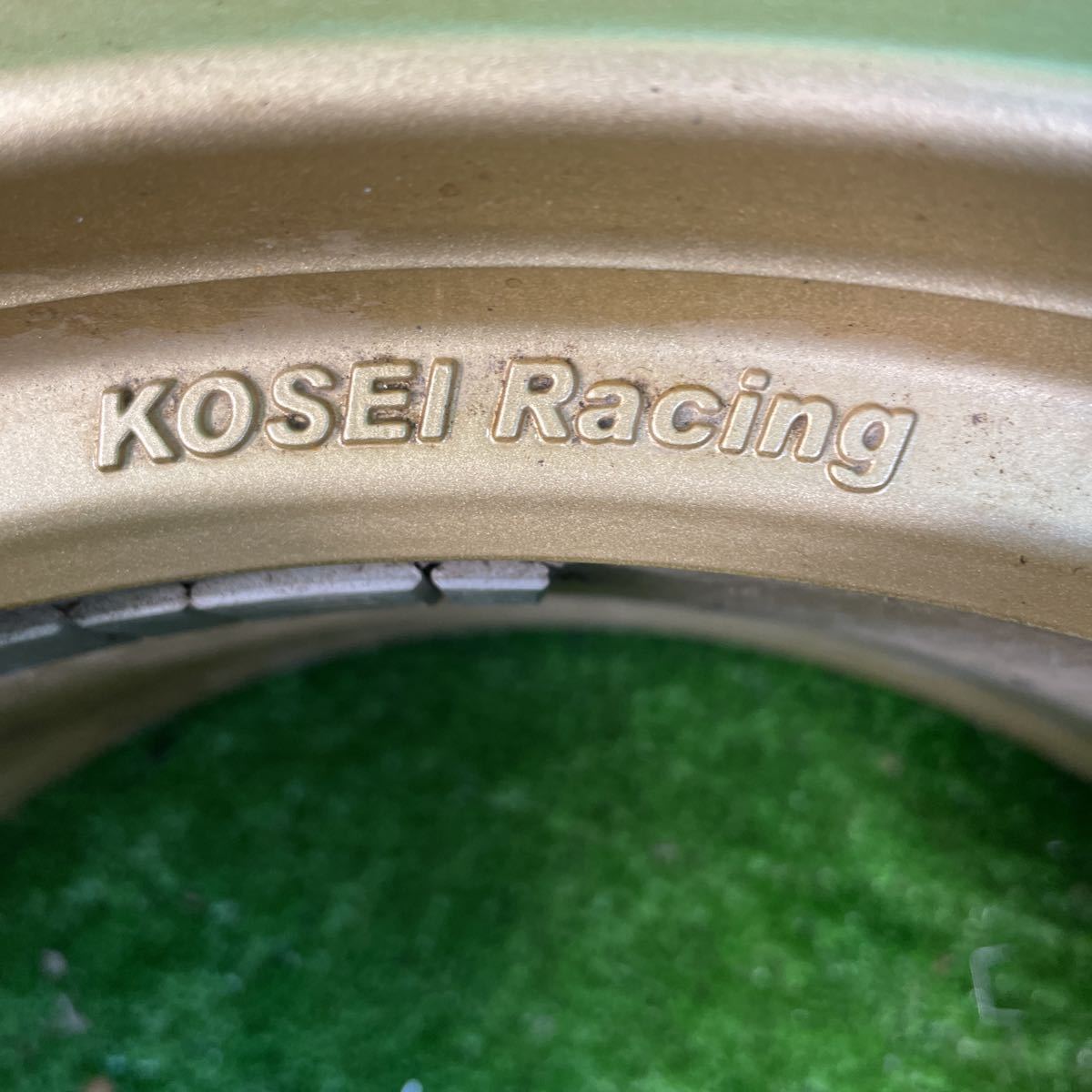 ☆155.KOSEI Racing 17×8J +45 100 5穴 2本 コウセイ レーシング 軽量 コーセー アルミホイール アルミホイル_画像2