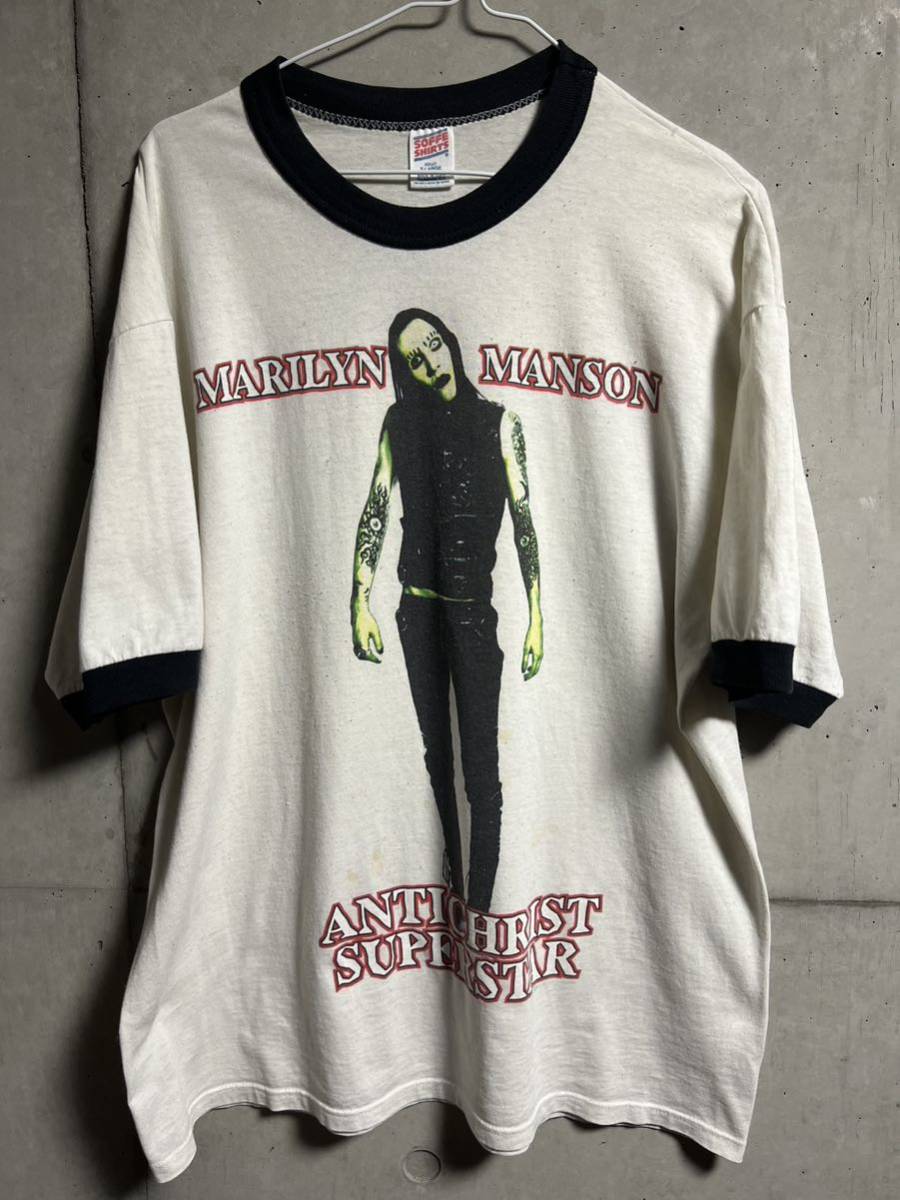 2022年製 90s ヴィンテージ MARILYN MANSON リンガー Tシャツ XL