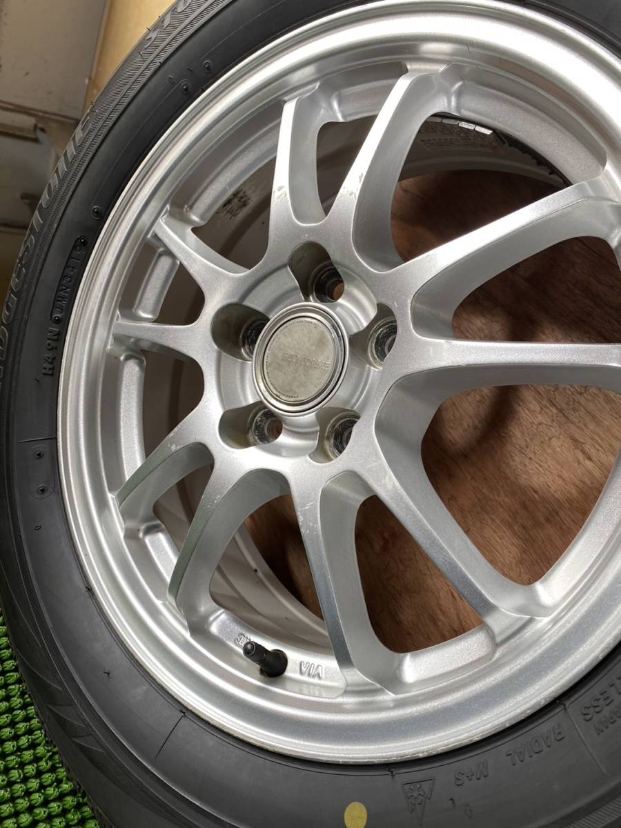 195/65R15 BRIDGESTONE【2019年】(社外アルミホイール) 15X6J ET45 5H/100 4本セット！_画像10