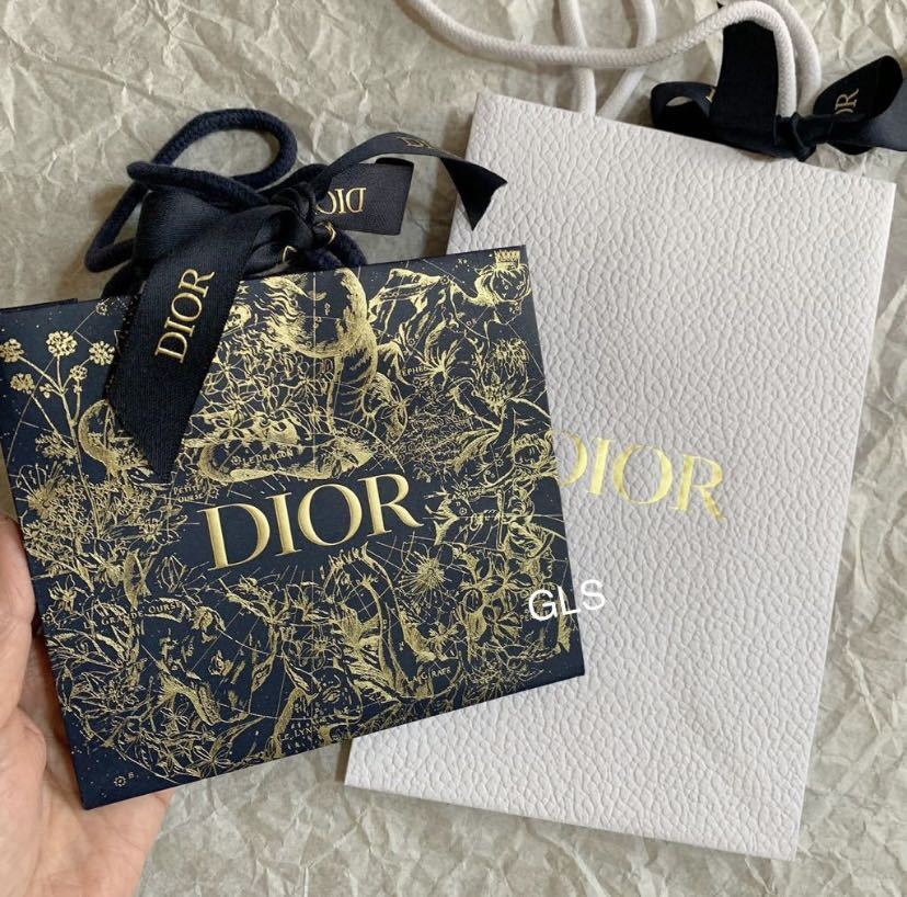 激レア 未使用本物 christian dior ショップ袋 2枚セット ホリデー限定