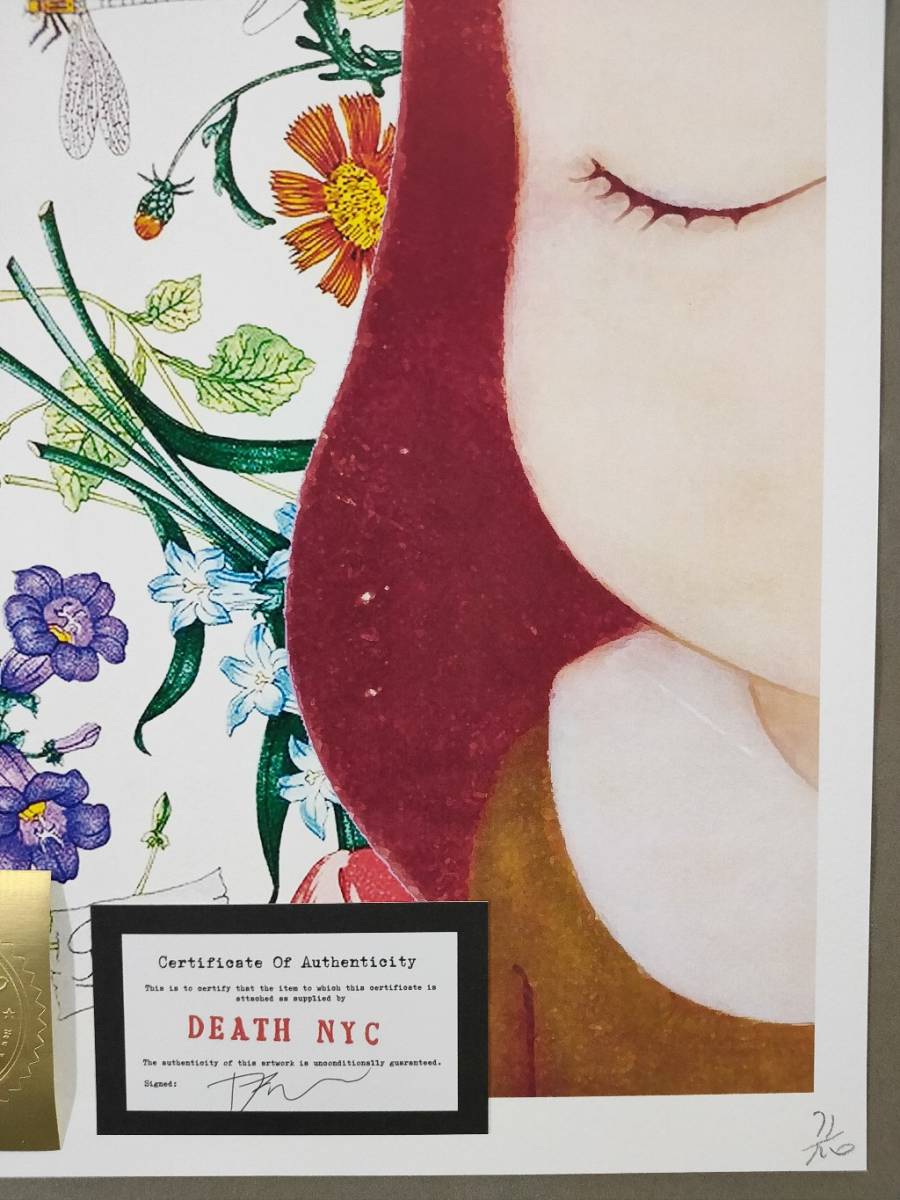 玄関先迄納品 マット付額装 DEATH NYC 現代アート 奈良智美 GUCCI